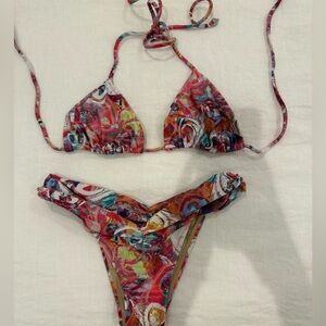 KALANI Multicolor Abstract Bikini Set